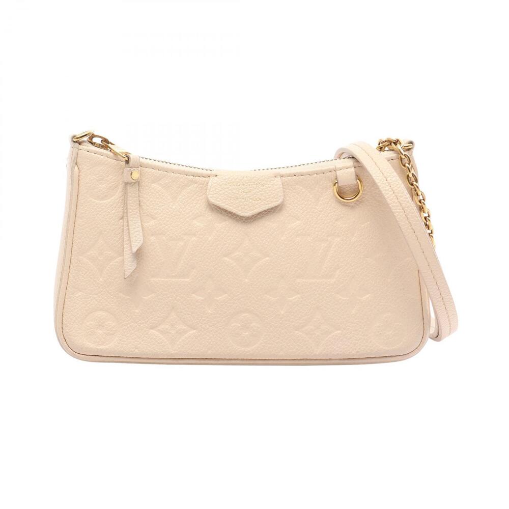 Louis Vuitton Easy Pouch Monogram Empreinte Leather Shoulder Ivory White Cream